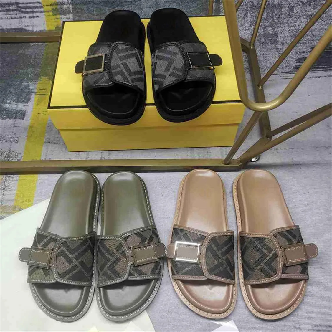 Designer Print Sandals Feel Satin Slides Women Brown Sandals Silk Scarf Fabric Comfortable Soft F... | DHGate