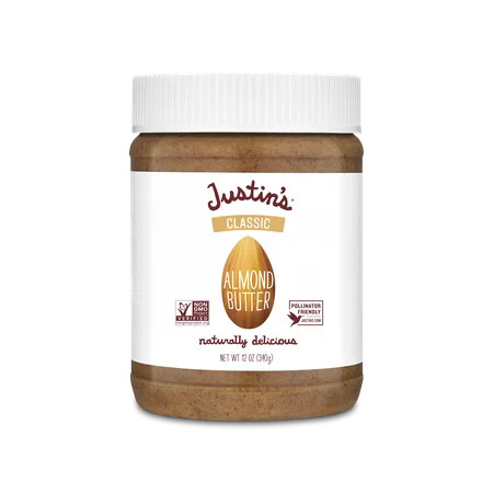JUSTIN'S Classic Creamy Almond Butter Spread, 12 oz Jar | Walmart (US)
