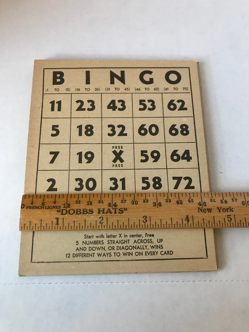 Vintage Bingo Cards Lot of 4 | Etsy (US)
