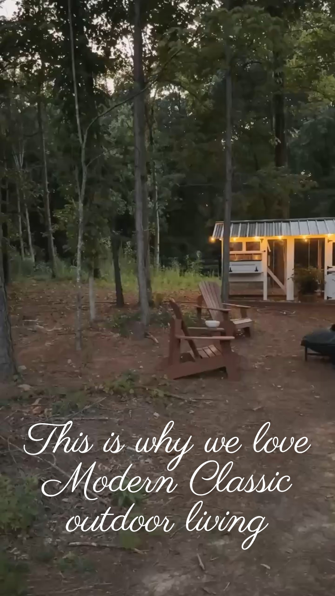 ✨ Backyard magic looks like this… a glowing chicken coop, Adirondack chairs around the firepit, and a cozy Modern Classic vibe that makes evenings unforgettable 🌙🔥

#porcheandco #modernclassic #backyardgoals #outdoorliving #firepitseason #cozyhome #modernfarmhouse #homedesign #exteriordesign #dreamyard #onlinedesign #virtualdesign

Do you want to bring our dreamy Modern Classic style interior design into your own home? 🏡 You’re in luck! Reserve our Online Interior Design packages today -> https://porcheandco.com/edesign ✨ We can’t wait to work with you & design your home with #porcheandco


#LTKStyleTip #LTKHome #LTKOver40