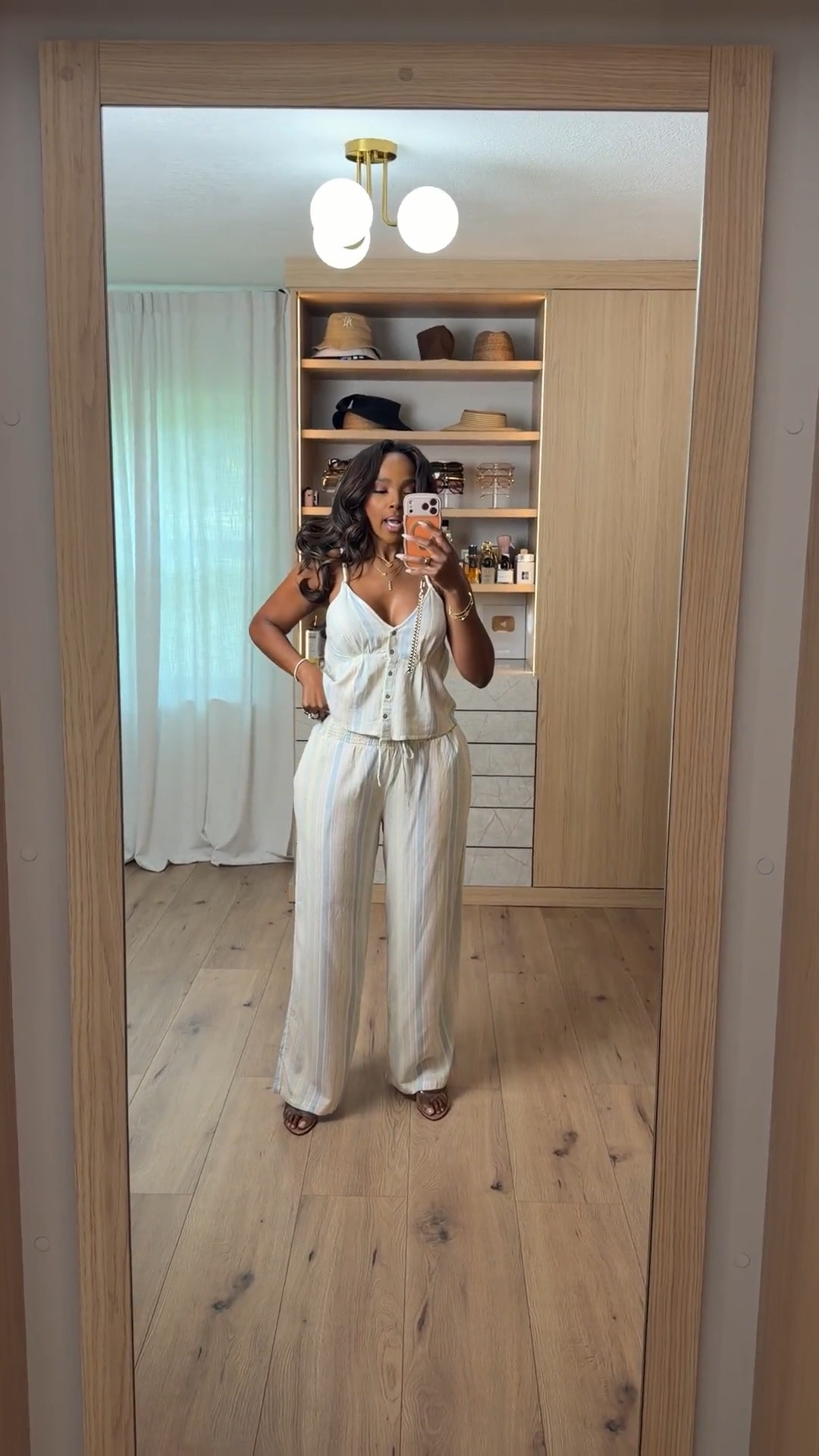 This set is the definition of looking put together with minimal effort. The lightweight fabric, relaxed fit, and subtle stripe detail make it perfect for those days when you want to be comfortable but still look elevated.

✨ FIT DETAILS
• Wearing Size Small
• True to Size
• Lightweight Material
• Relaxed Fit

✨ WHERE TO WEAR
• Vacation
• Travel Days
• Brunch
• Resort Wear
• Running Errands
• Casual Lunch Dates

Everything is linked below!

xx Kira | IG: KirasFashionFinds

34D • Size Small • 5'4" • 140 lbs

#LTKPetite #LTKootd #LTKgrwm

#LTKgrwm #LTKootd #LTKPetite