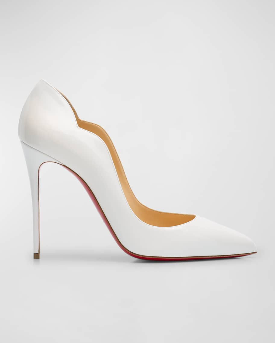 Christian Louboutin 100mm Hot Chick Patent High-Heel Pumps | Neiman Marcus