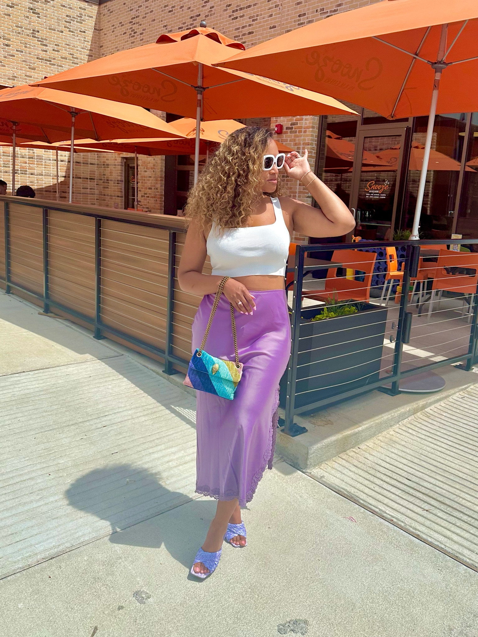 Provided similar looks 💜
Top size small, skirt size medium 
#summerstyle #satinskirt #purple

#LTKSummerSales #LTKOver40 #LTKStyleTip