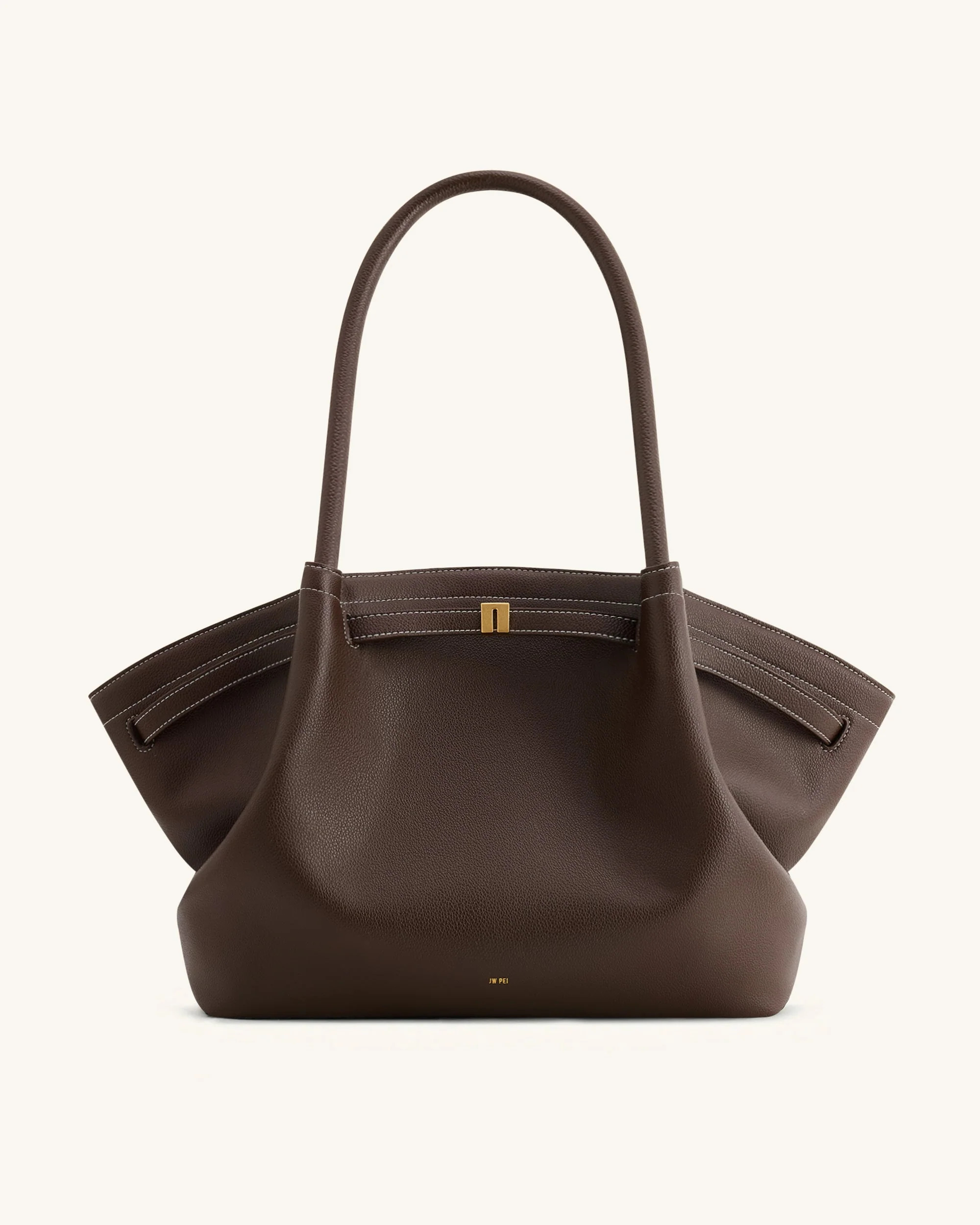 Hana Large Tote Bag - Dark Brown | JW PEI US