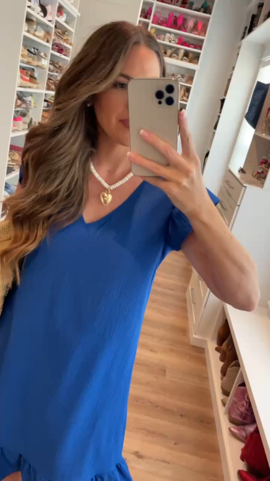 In a medium ruffle cap sleeve dress, hat, sandals and accessories - fits tts.

#LTKFindsUnder50 #LTKSeasonal #LTKStyleTip