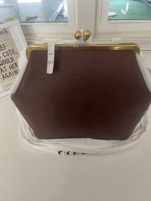 COACH Large Kisslock Frame Bag, Brass / Dark Brown NWT SHIPS TODAY  | eBay | eBay US