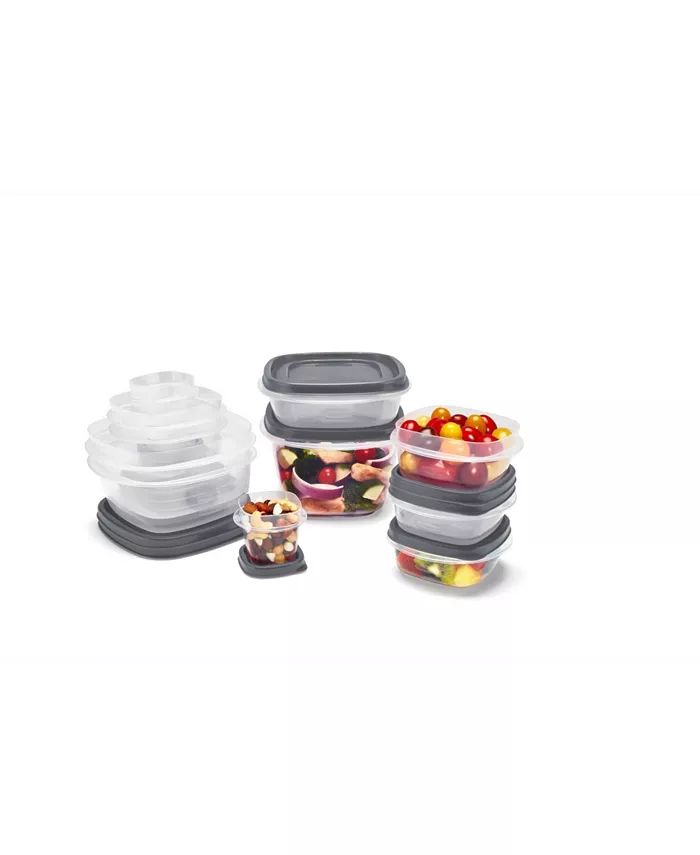 Easy Find Lids Food Storage Containers with Silver-Tone Shield Product Protection Set, 24-Piece | Macy's
