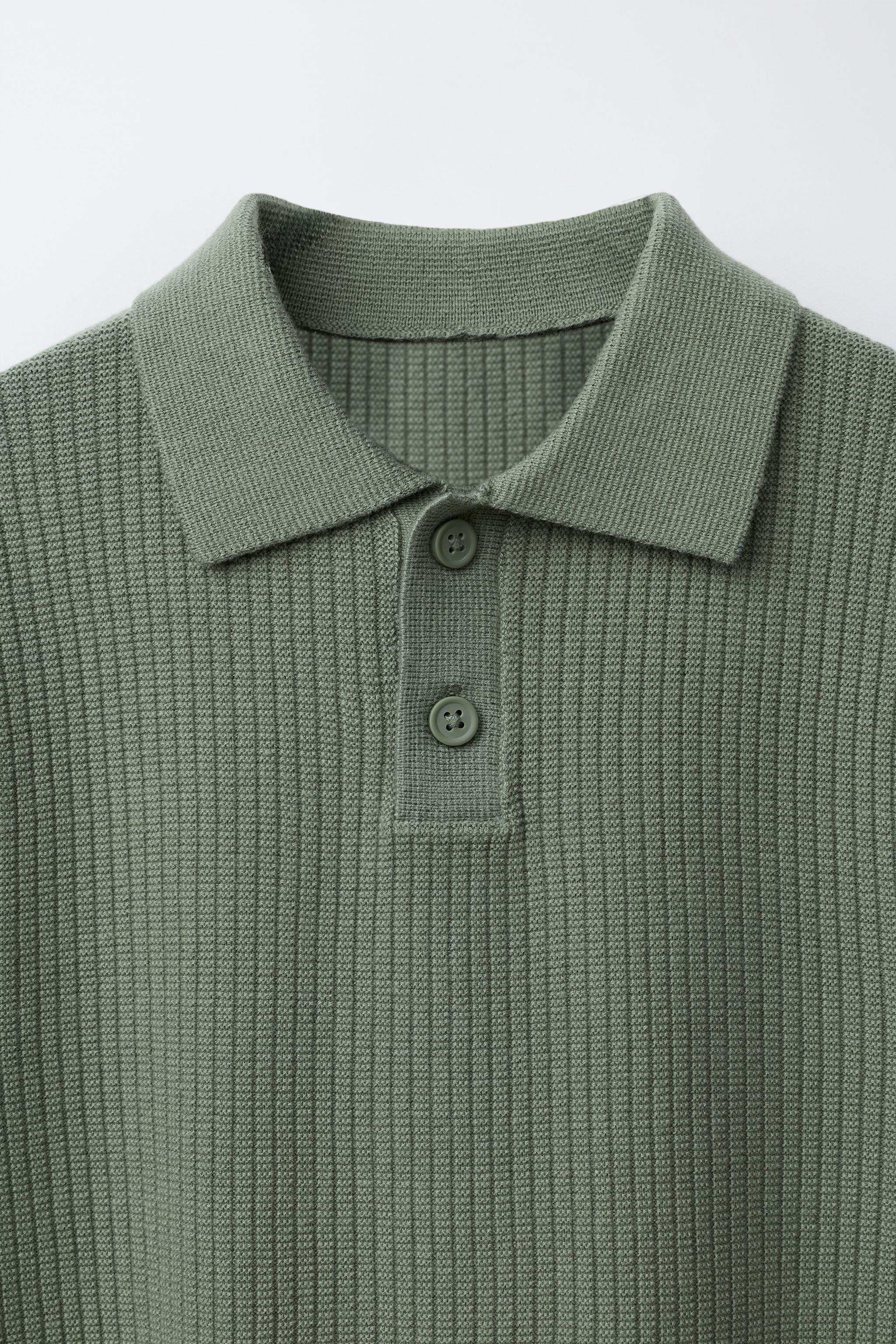 BASIC RIB KNIT POLO | Zara US