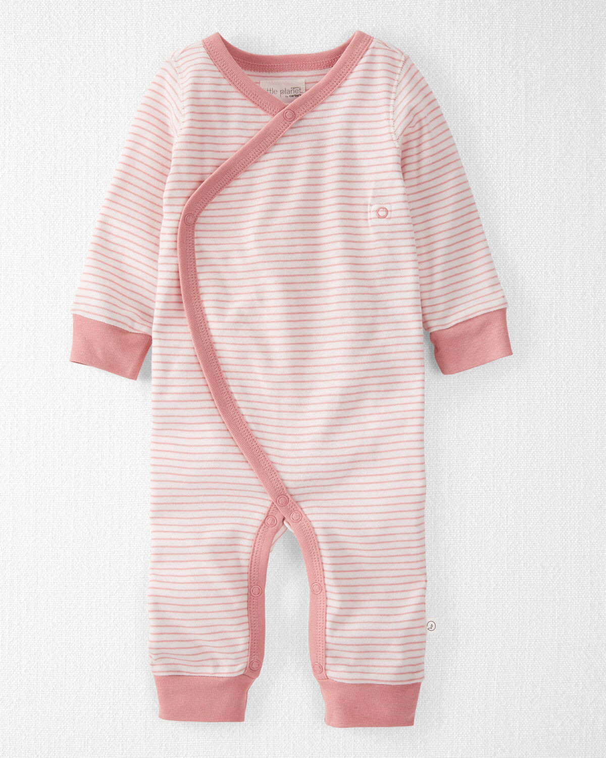 Baby Organic Cotton Wrap Sleep & Play Pajamas in Stripes | Carter's Inc