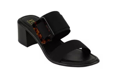 Italian Shoemakers Women's Dawna Heeled sandal, Black, 8M | Belk