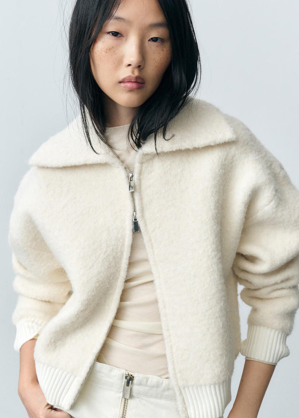 Bouclé wool-blend jacket - Women | MANGO United Kingdom | MANGO (UK)