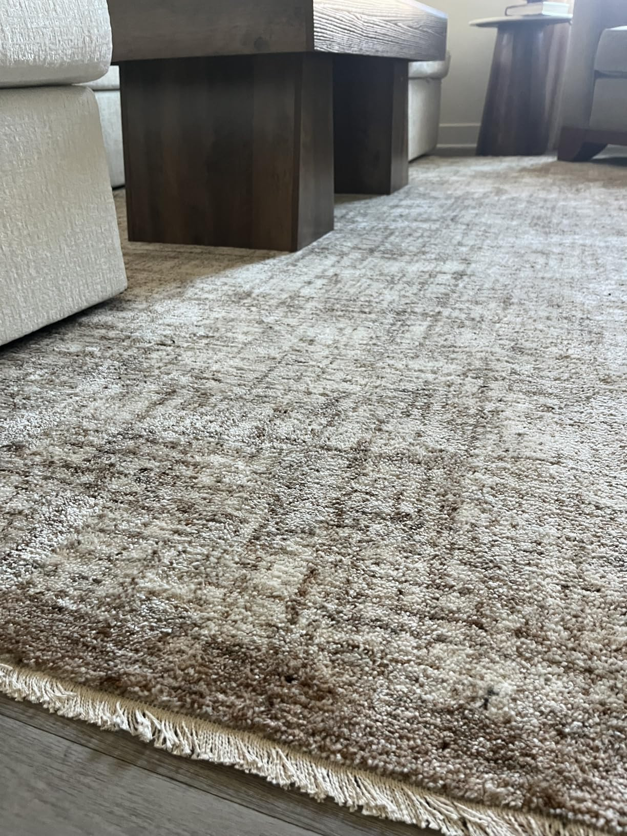Loloi Winston Collection WIT-01 Denim/Bone 9'-6" x 13'-1", .38" Pile Height, Area Rug, Soft, Dura... | Amazon (US)