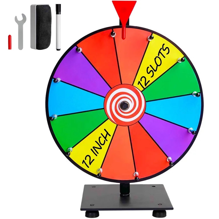 The surface of the wheel spinner with stand is easy to write and erase, making it reusable multip... | Walmart (US)