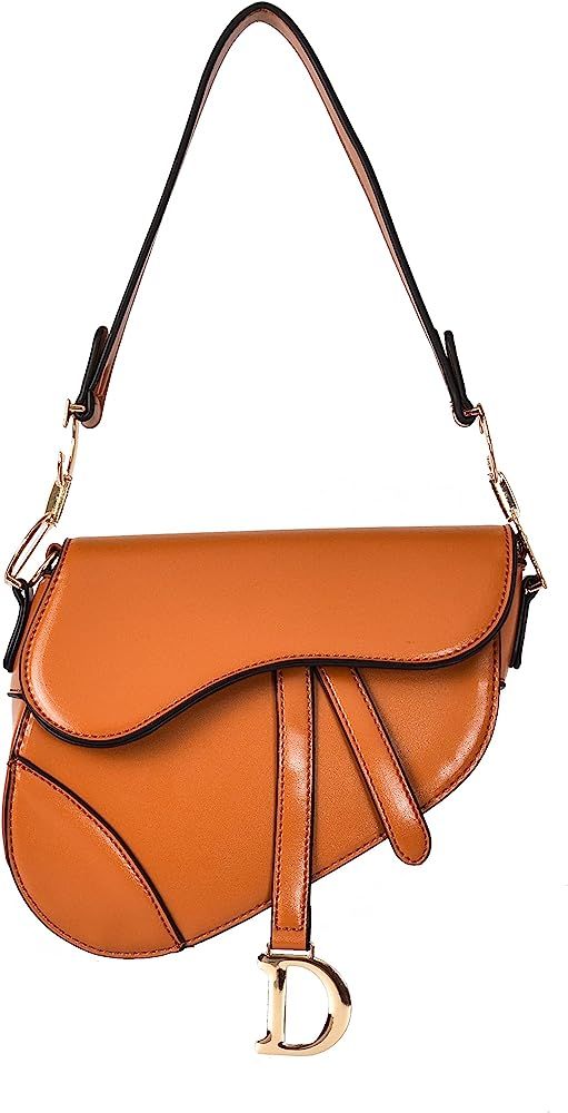 Saddle Bag Vintage Crossbody Bags for Women Satchel Handbags - Dupe Bag | Amazon (US)