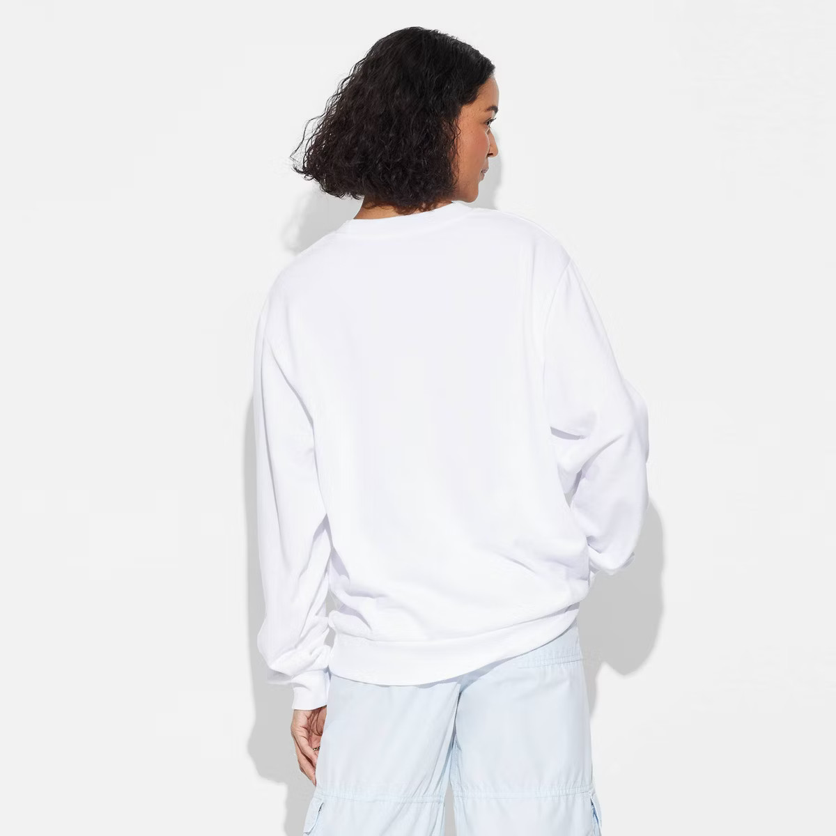 Women's Vintage Mickey Ski Graphic Sweatshirt - White | Target