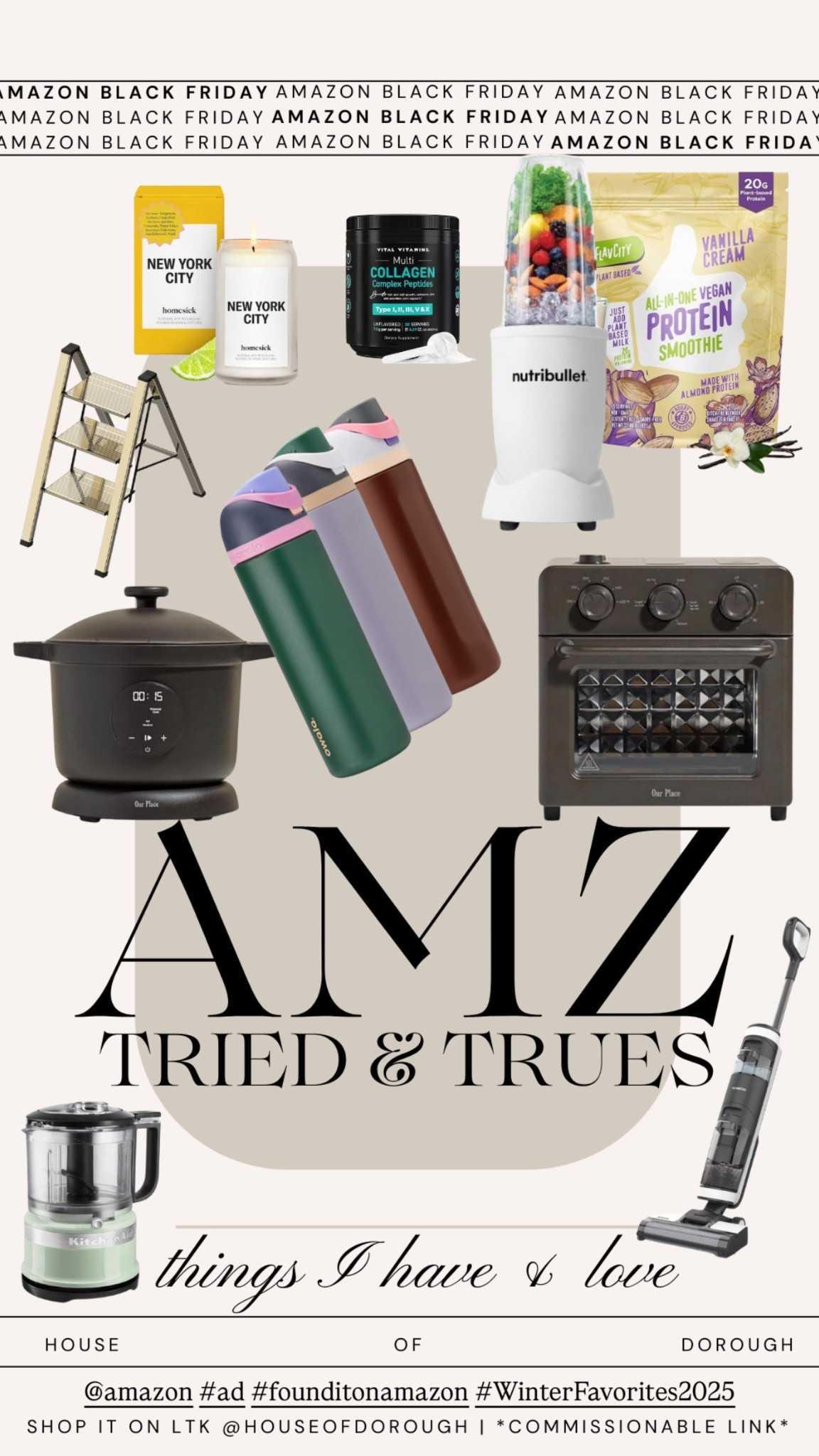 SO MANY of my tried and true everyday favorites are on sale for Black Friday with @amazon!!! This vegan protein powder is the ABSOLUTE BEST and we have been loving adding this collagen to our morning smoothies!!! PS, this is the best longest lasting candle I’ve ever found - and it smells incredible!! Love our kitchen appliances, too! #ad #founditonamazon #winterfavorites2025 

#LTKOver40 #LTKHome #LTKCyberWeek