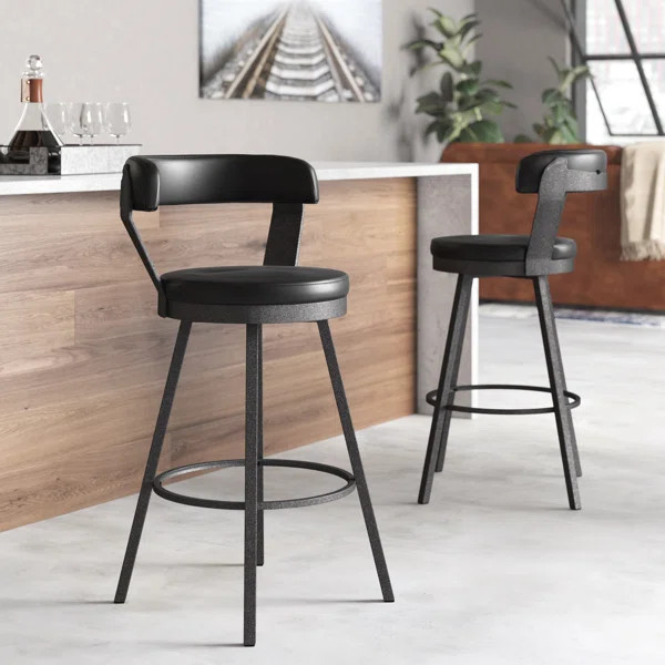 Laub Swivel Bar Stool (Set of 2) | Wayfair North America