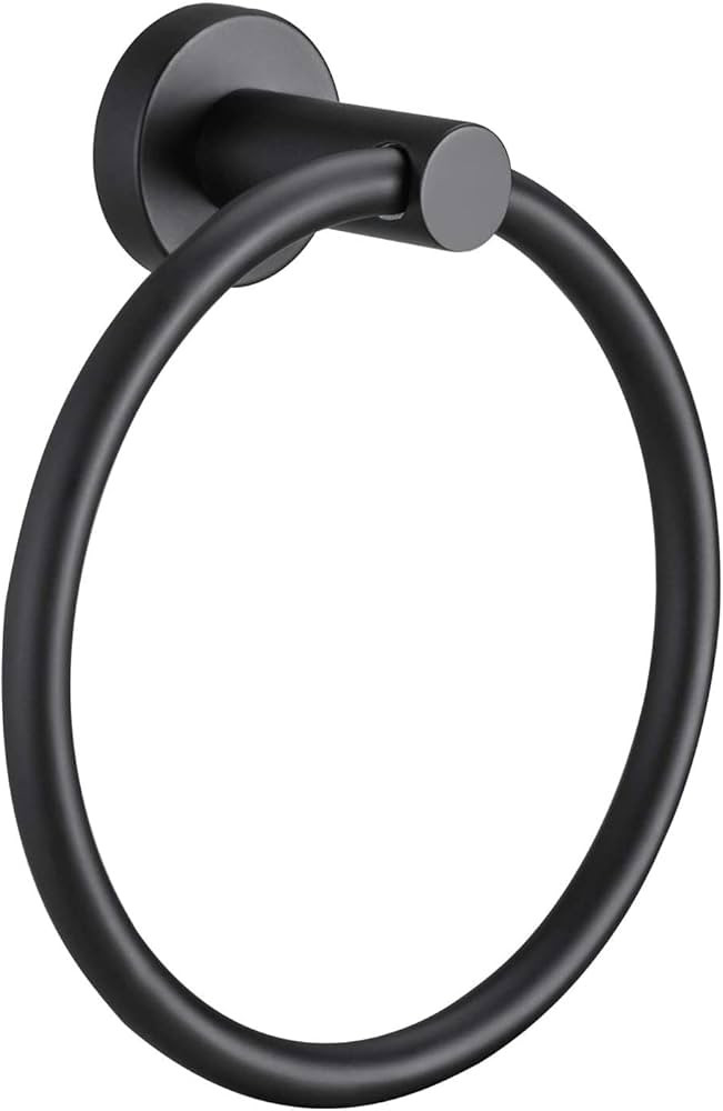 Pynsseu Hand Towel Ring, 304 Stainless Steel Towel Ring Hanging Round for Bathroom and Kitchen | Amazon (CA)