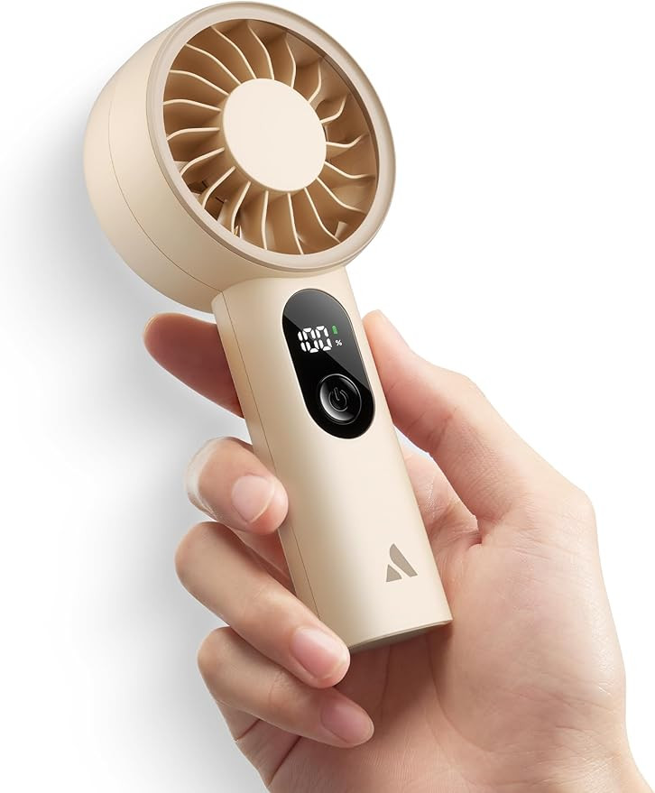 Aecooly Mighty Portable Fan, Powerful Handheld Fan, USB Rechargeable [10H Max Cooling Time], Mini... | Amazon (US)