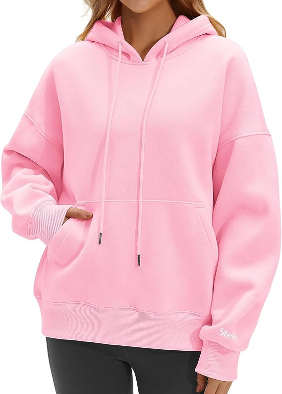 STELLE Womens Oversized Hoodies Fleece Sweatshirts Fall Fashion 2025 Pullover Sweaters Winter Clo... | Amazon (US)