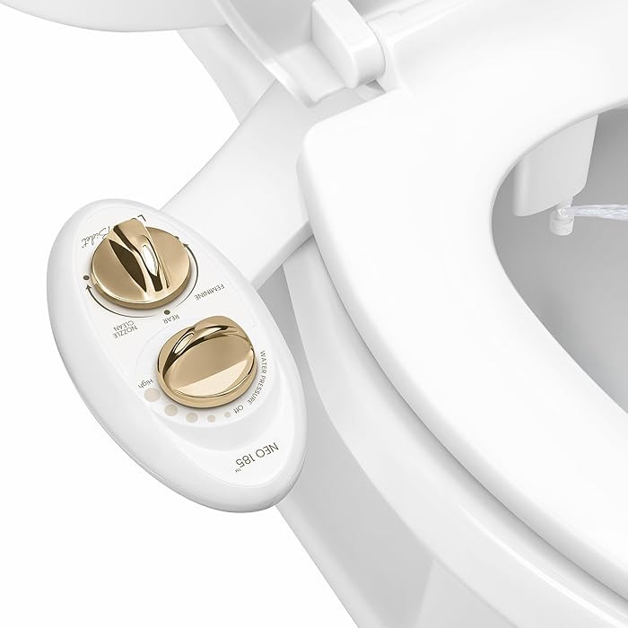 LUXE Bidet NEO 185 - Dual Nozzle, Self-Cleaning, Non-Electric Bidet Attachment for Toilet Seat, A... | Amazon (US)