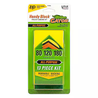 Gator 2-5/8 in. x 5 in. Hook and Loop Premium Multi-Surface Sanding Tool Assorted Grit Kit 7225 -... | The Home Depot