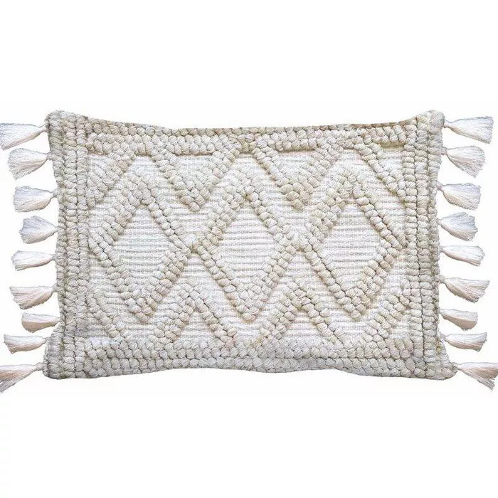 Woven Textured Diamond Lumbar Pillow - Opalhouse™ | Target