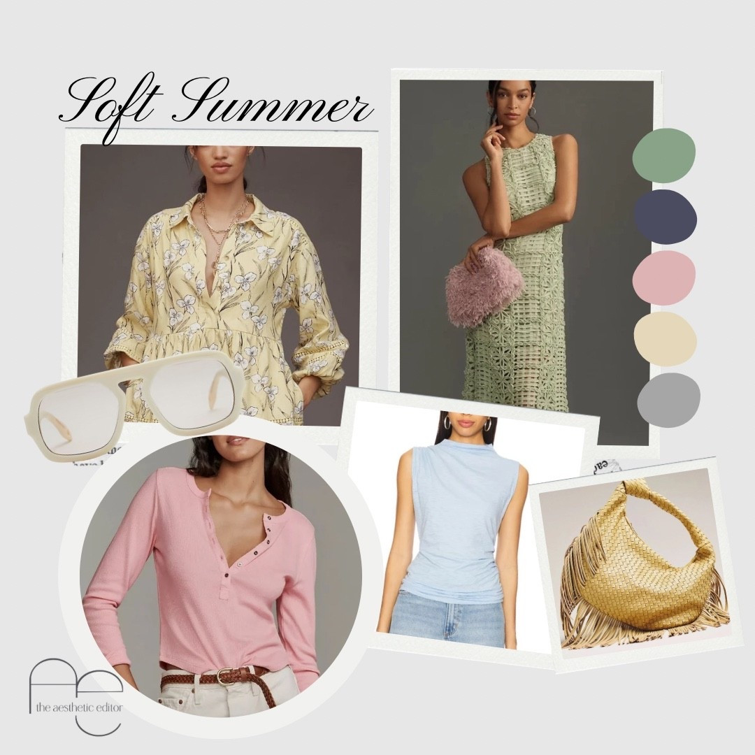 Soft Summer, you are muted and gentle. You’re flattered by cool, dusty tones like sage, muted rose, and soft periwinkle. Bright or overly warm colors can look overpowering, so keep things subtle. This guide leans into the calm, understated palette that makes you glow effortlessly.

#LTKOver40 #LTKFindsUnder100 #LTKStyleTip