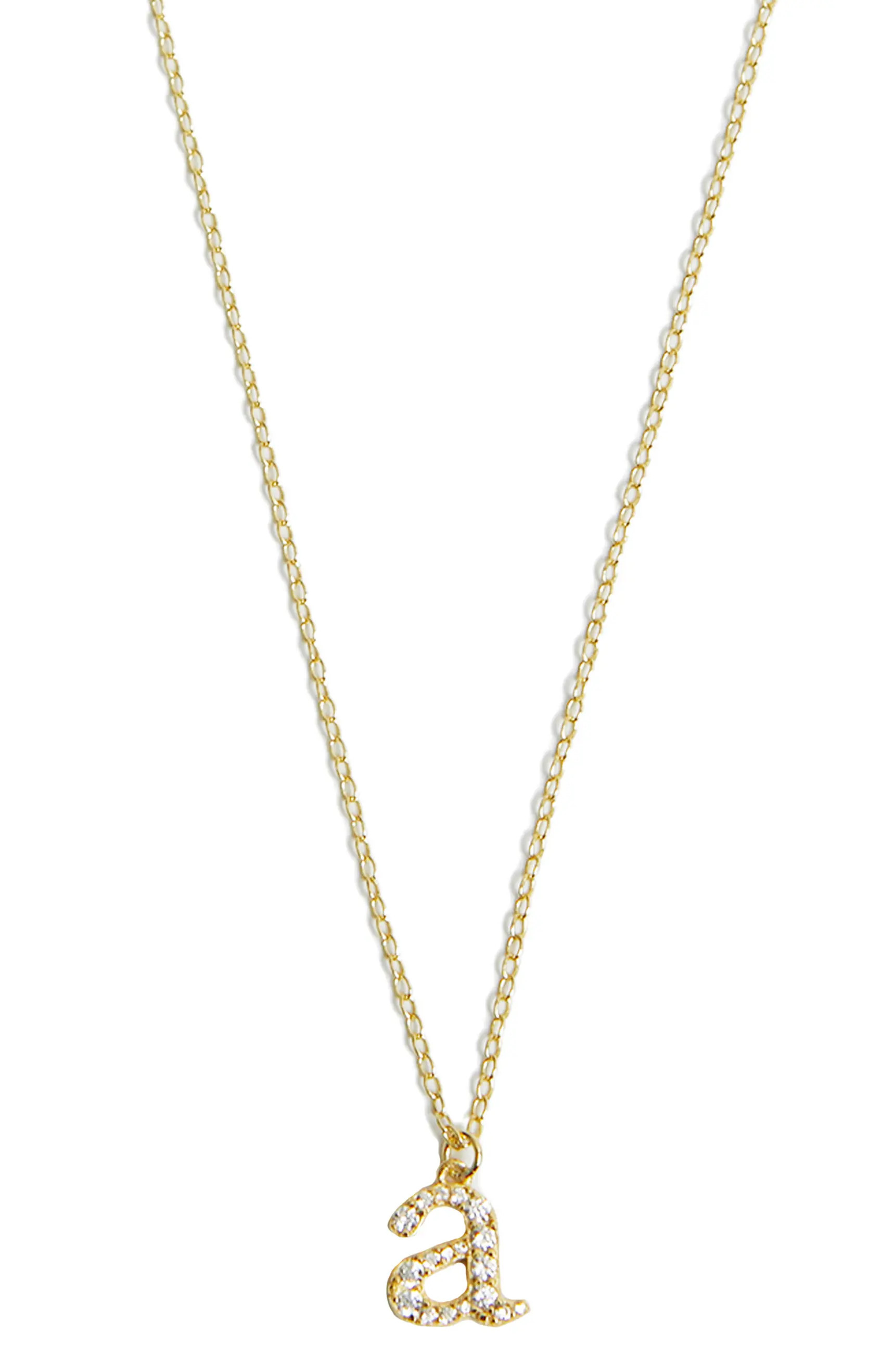Mini Pavé Initial Necklace | Nordstrom