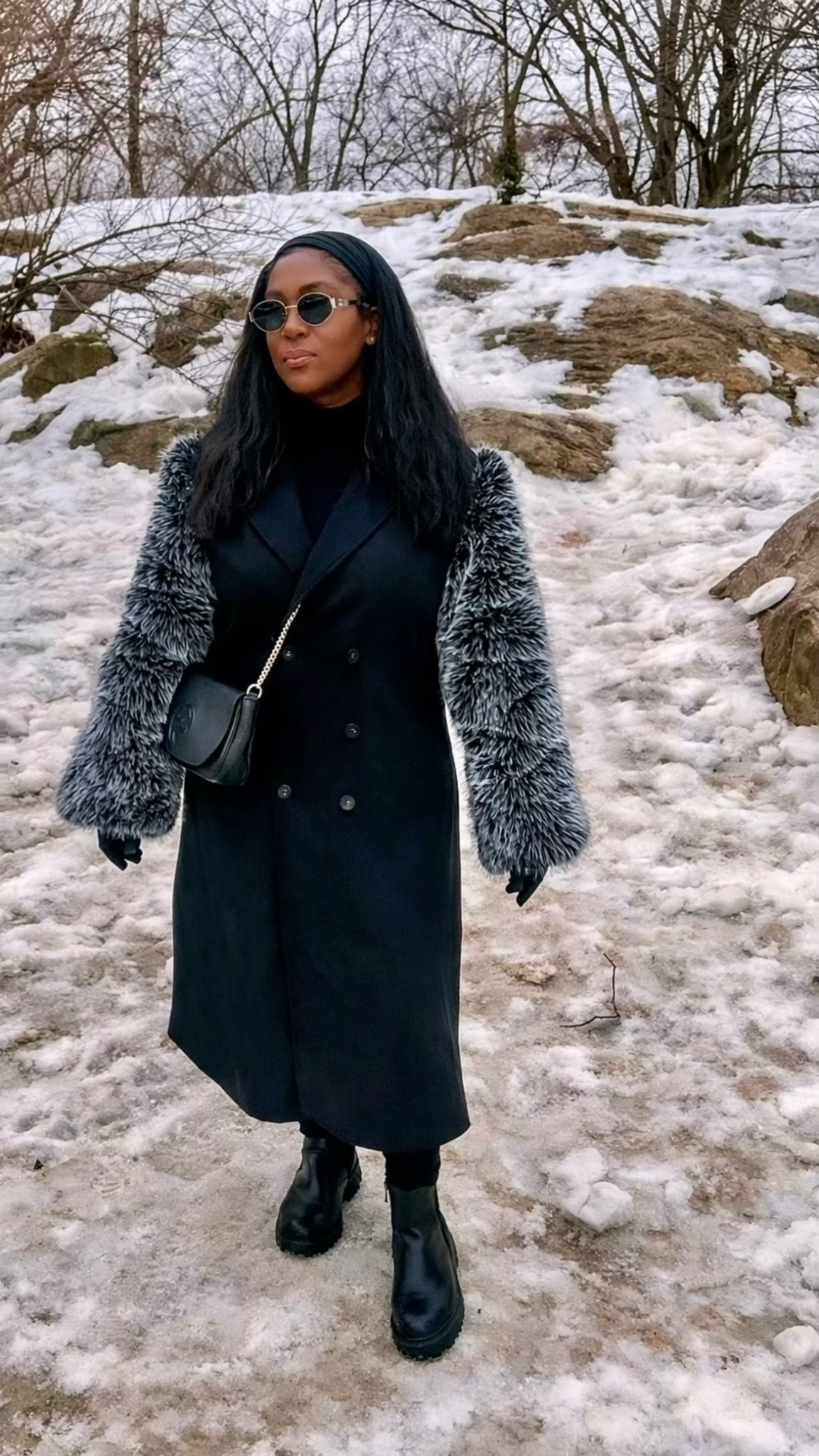 Fur Season 
Keep warm this winter with this faux fur sleeve coat. This show stopper will definitely turn heads!

#LTKSeasonal #LTKgrwm #LTKootd