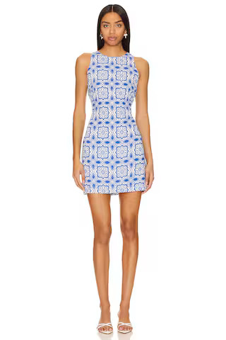MINKPINK Catalina Mini Dress in Blue & White from Revolve.com | Revolve Clothing (Global)