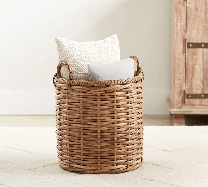 Aubrey Woven Tote, Natural | Pottery Barn (US)