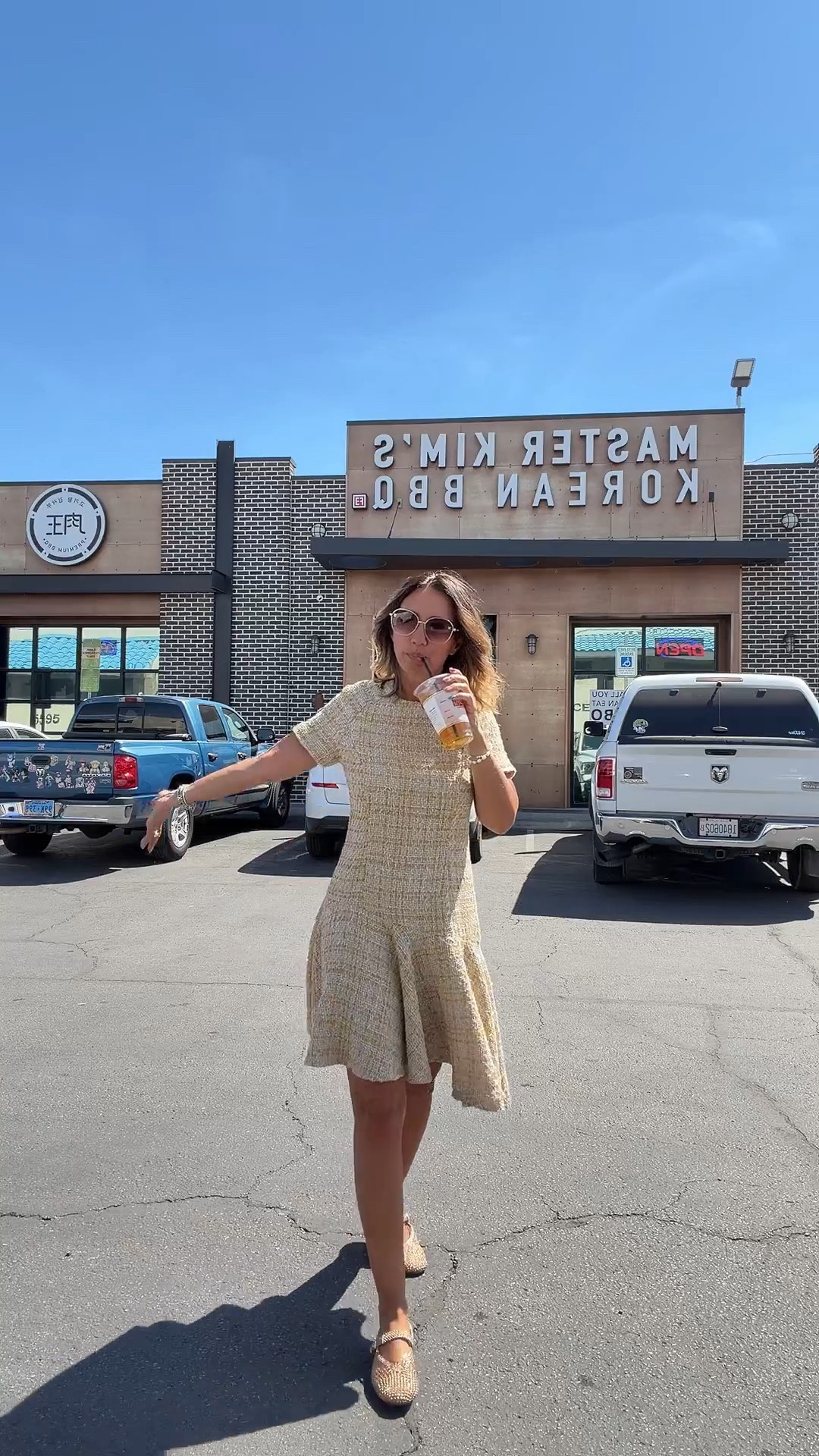 An easy, polished look that feels effortless but still put together. The textured dress gives just enough detail, and these flats keep it comfortable for a full day out in Vegas. Simple, chic, and actually wearable.

#LTKdayinmylife #LTKmomlife #LTKootd