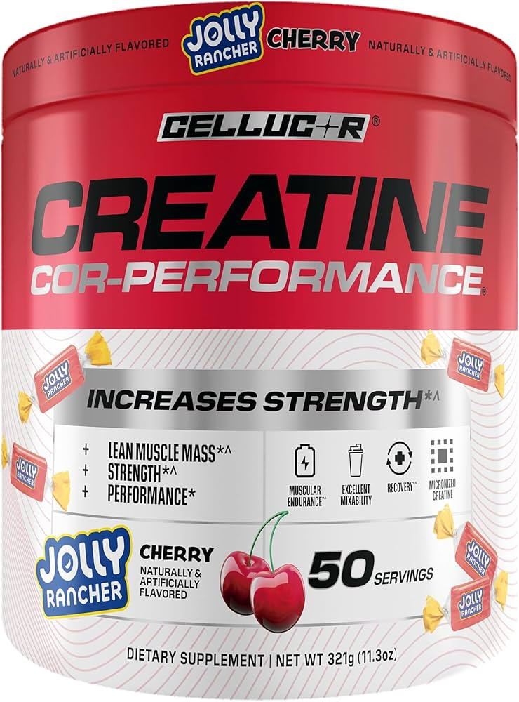 Cellucor Creatine Powder, Jolly Rancher Cherry- Increases Strength, Lean Muscle Mass & Endurance,... | Amazon (US)