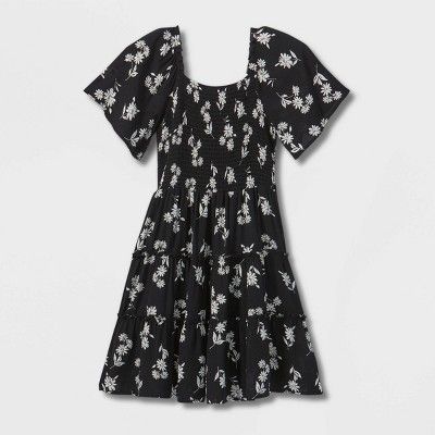 Girls' Flutter Sleeve Dress - art class™ | Target