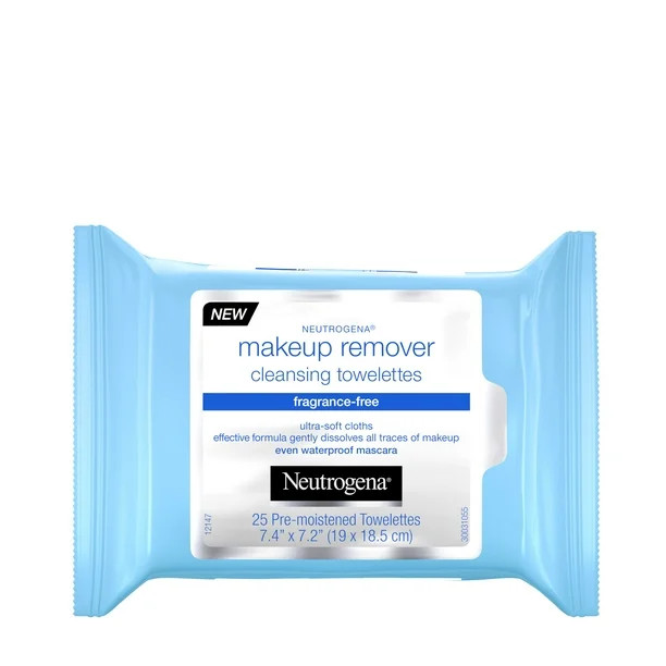 25 Count, Neutrogena Makeup Remover Wipes | Walmart (US)