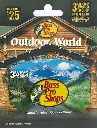 Bass Pro Shops Gift Card $25 | Amazon (US)