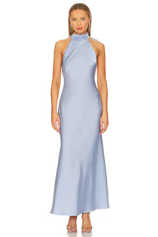 MISHA Evianna Gown in Baby Blue from Revolve.com | Revolve Clothing (Global)