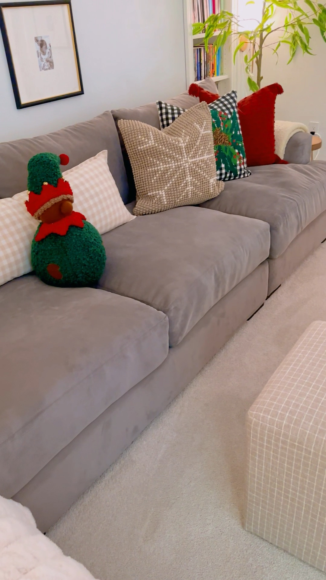 Holiday living room refresh 

Christmas throw pillows// sectional sofa// Christmas throw blankets// flocked Christmas tree // flocked garland 

#LTKVideo #LTKHome #LTKHoliday