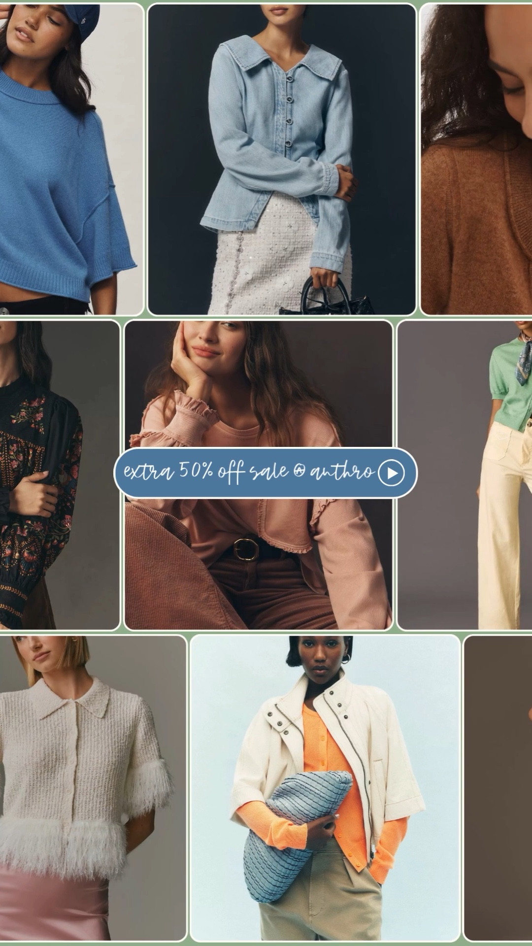 Extra 50% off sale at Anthro 

#LTKWorkwear #LTKSaleAlert #LTKOver40