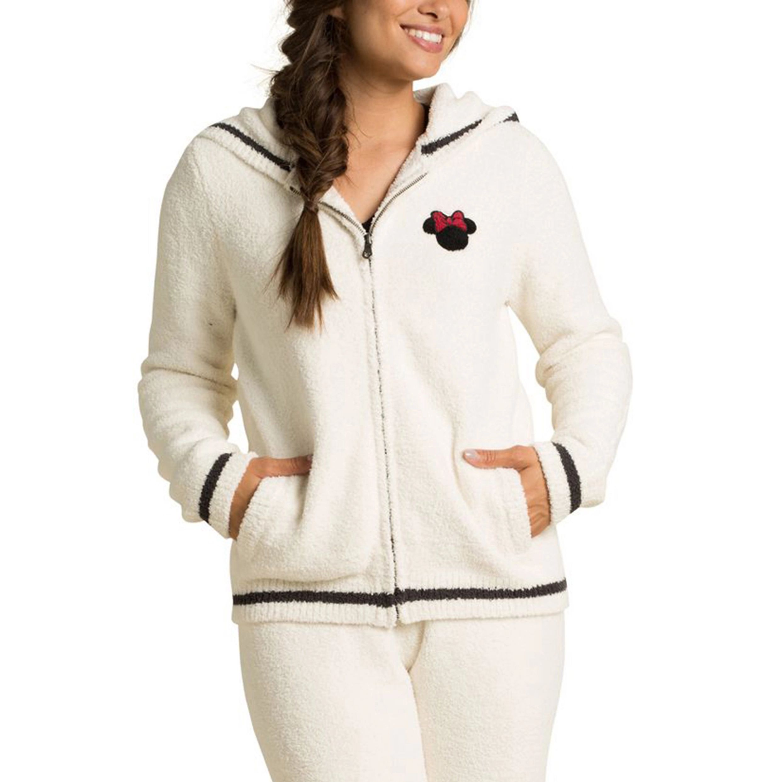 Disney's Minnie Mouse Barefoot Dreams® CozyChic® Women's Hoodie | Kohl's