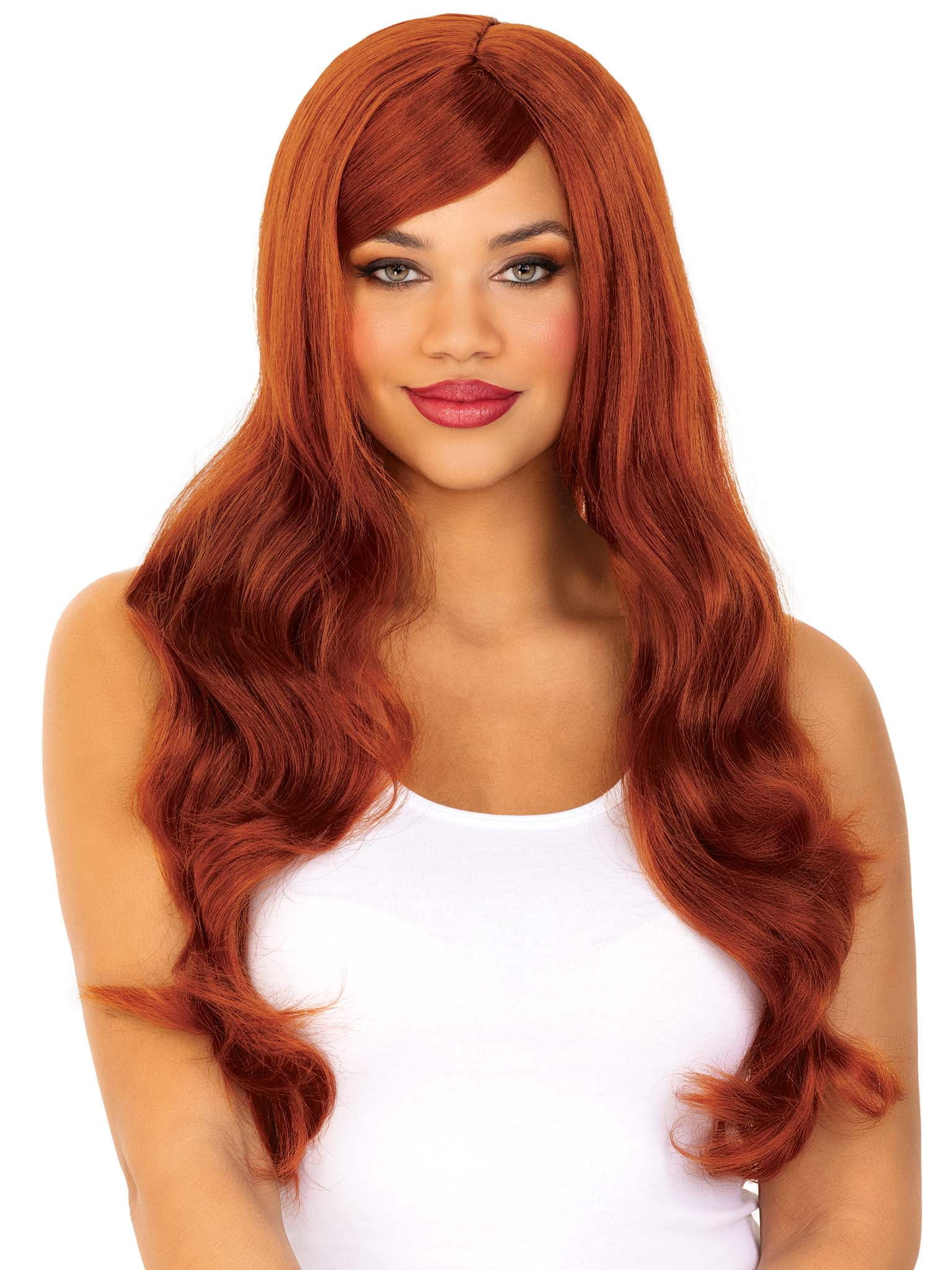 Premium Natural Long Wavy Red Wig, Halloween Accessory for Adults, by Wonderland Costume | Walmart (US)