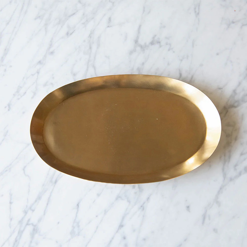 Oval Brass Tray - Medium | Roan Iris
