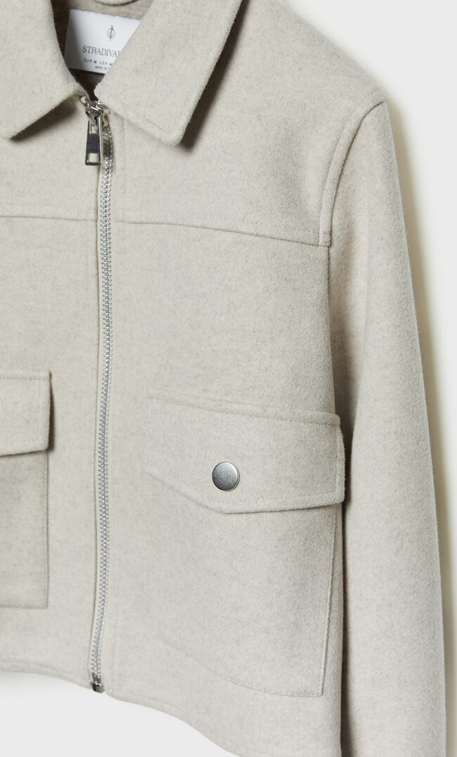 Soft short jacket | Stradivarius (UK)