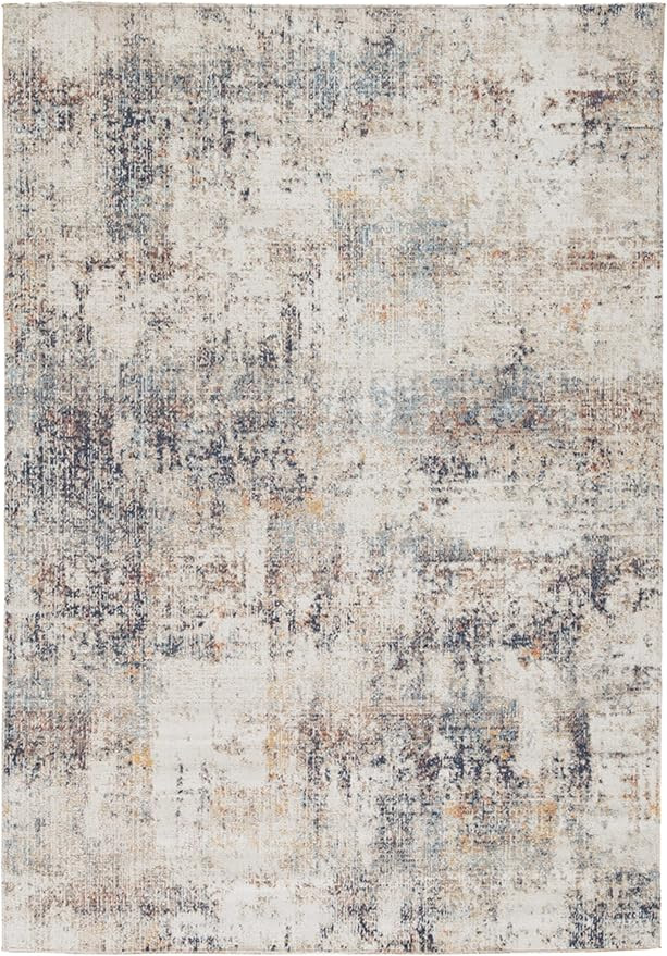 Signature Design by Ashley Jerelyn 8 x 10 Low Pile Bohemian Abstract Rug, Multicolored Beige | Amazon (US)