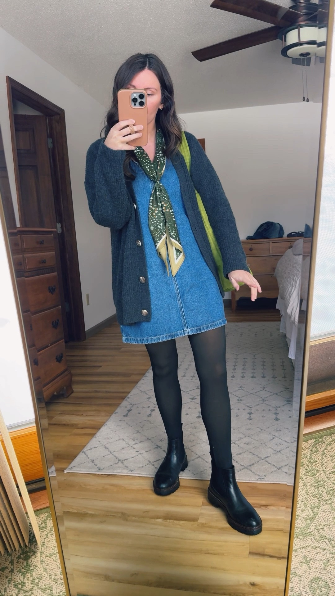 Wearing small in my long sleeve, xs petite in my denim dress (from last year—linked similar) and xs in my cashmere cardigan (charcoal color). These fleece lined tights (small/medium) keep me nice and warm and my boots are size 6.5 (linked similar too bc sizes are selling out). 

My bag is sold out in my color—other colors avaible but also linked similar.



#LTKPetite #LTKgrwm #LTKootd