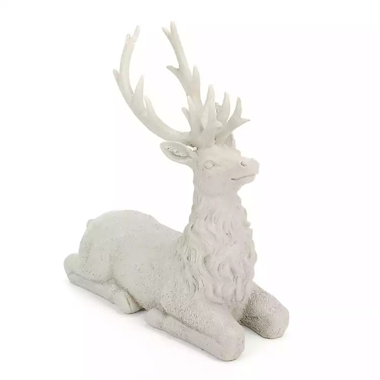 Gray Laying Deer Figurine, 11 in. | Kirklands