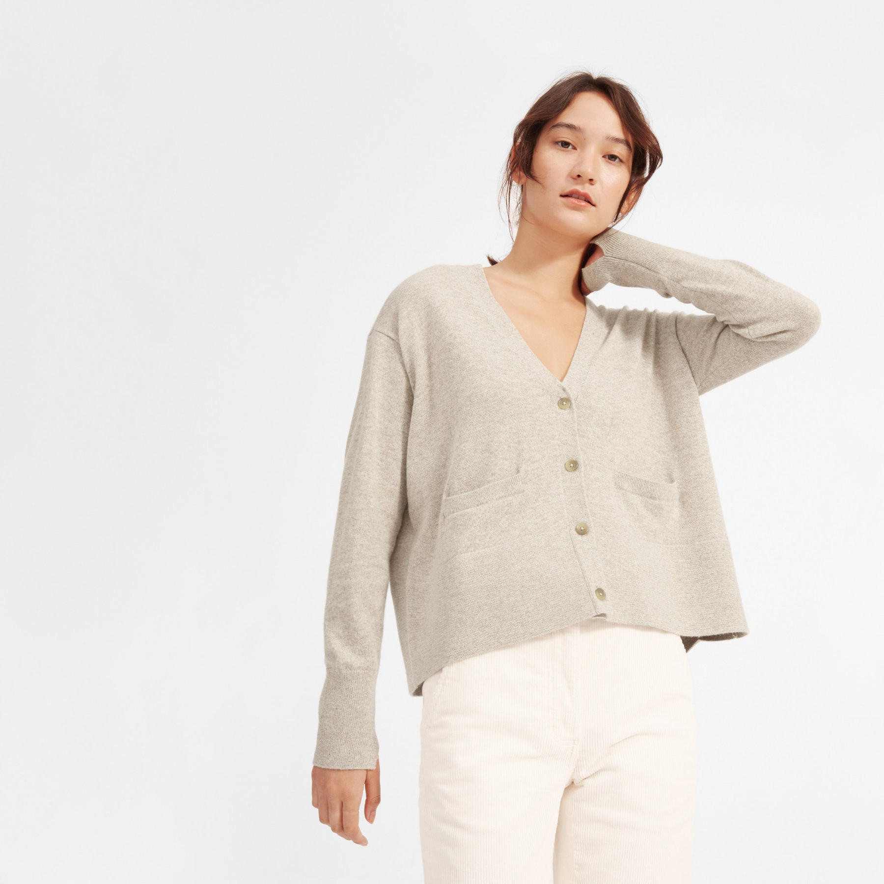 The Cashmere Square V-Neck Cardigan | Everlane