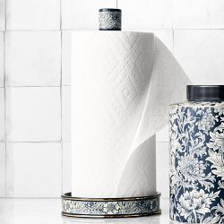 Morris & Co. x Williams Sonoma Bluebell Paper Towel Holder | Williams-Sonoma