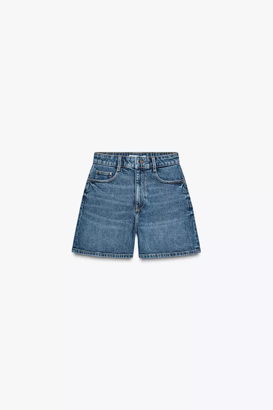 Z1975 HIGH-WAISTED MOM FIT SHORTS | Zara US